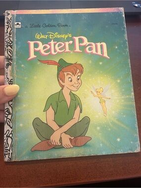 Vintage Disney Peter Pan Little Golden Book 104-68 1989 Hardcover